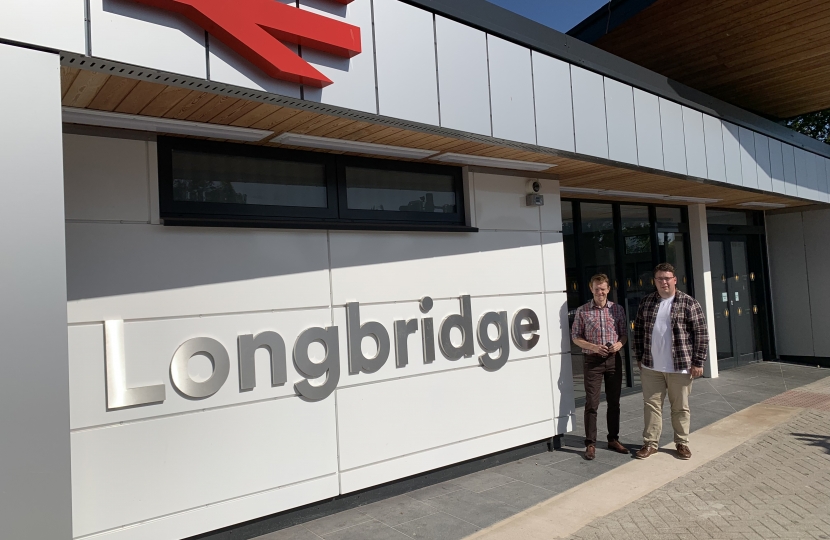 Gary and Andy Street at Longbridge Station 