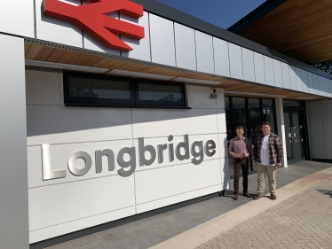 Gary and Andy Street at Longbridge Station 